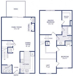  Floor Plan Two Bedroom