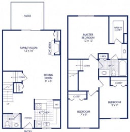  Floor Plan Three Bedroom