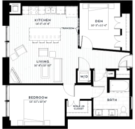 Floor plan at Custom House, St. Paul, MN