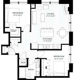 2C Floor plan at Custom House, Minnesota
