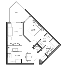 1 bed, 1 bath, upscale apartments with patio at Airdrie Place in Airdrie, AB