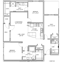  Floor Plan Three Bedroom