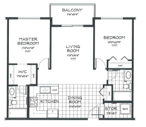 2 bed, 2 bath, spacious apartments with balcony access at Beacon Heights Apartments in Calgary, AB