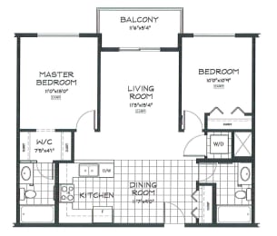2 bed, 2 bath, modern apartments with balcony access at Beacon Heights Apartments in Calgary, AB