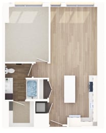 The Pearl - Bergamot Floor Plan at The Pearl, Maryland