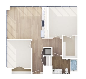 The Pearl - Olympia Floor Plan at The Pearl, Maryland