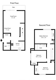 Three Bedroom Townhouse at Stone Hedge Village Townhouses, Farmington, NY