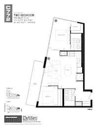  Floor Plan Two Bedroom