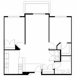  Floor Plan 2 Bedroom
