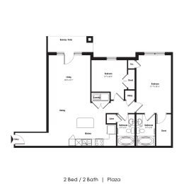 2 Bedroom at Legacy Commons, Omaha, NE, 68130