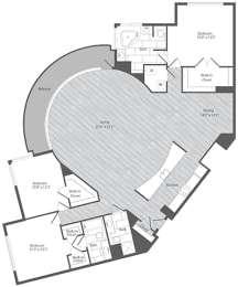 3 bedroom apartments with balcony, Merrifield