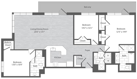 three bedroom apartments Merrifield VA