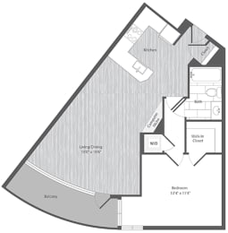 1 bedroom apartments with balcony, Merrifield
