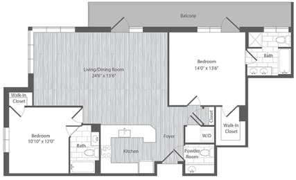 Merrifield two bedroom apartments
