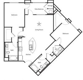 Corona, CA Metro at Main Apartments 2 bedroom 2 bath