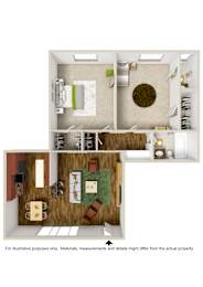  Floor Plan 2 Bdrm 1.5 Bth