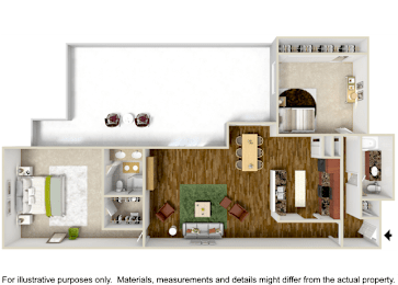  Floor Plan 2 Bedroom 2 Bath