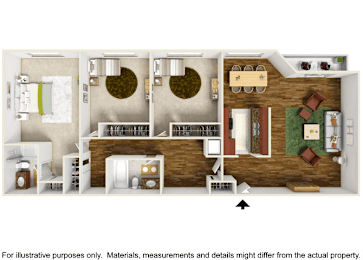  Floor Plan 3 Bedroom 2 Bath