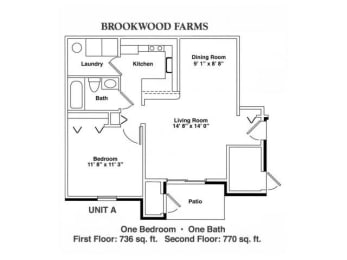  Floor Plan 1 Bedroom