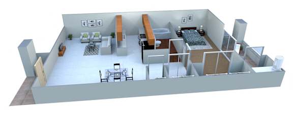 1 Bed Floorplan at San Lucas Apartments, Tolleson