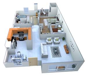 2B2B Floorplan at San Angelin Apartments, Mesa, AZ