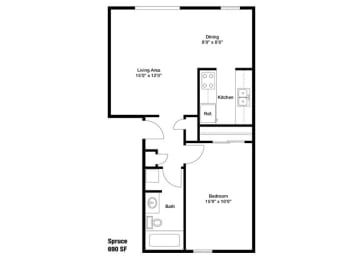  Floor Plan Spruce