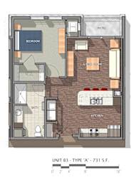  Floor Plan One Bedroom