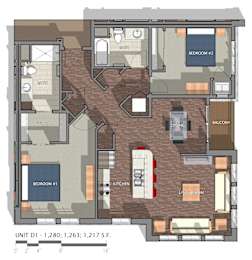 Floor Plan Two Bedroom