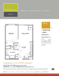  Floor Plan 1B-E