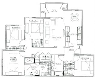  Floor Plan 4 Bed 2 Bath