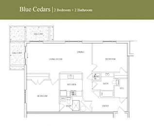 Blue Cedars Two Bedroom Corner Image