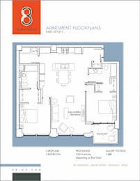  Floor Plan 2Bed/2Bath Style C