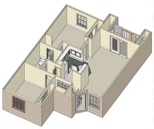  Floor Plan Two Bedroom Premier
