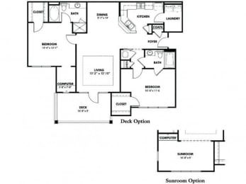 Floor Plan B1 With Deck Option