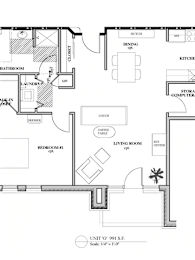  Floor Plan 1 Bedroom 1 Bathroom