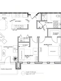  Floor Plan 2 Bedroom 1 Bathroom