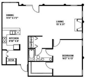  Floor Plan The Cameron 1109