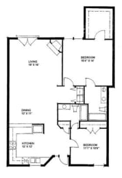  Floor Plan The Durham 1166