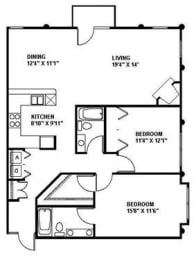  Floor Plan The Durham 1255
