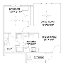  Floor Plan The Brightleaf 610
