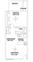  Floor Plan The Brightleaf 650