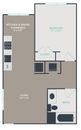 A2-B_1B1B_624 Floor Plan at Link Apartments® Mixson, South Carolina, 29405