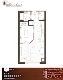 Willam's Court C - 1 Bedroom Type 1