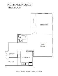 Heritage House floorplan, St. Paul, Minnesota