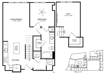 Morehead Floor Plan at Berkshire Chapel Hill, Chapel Hill, NC