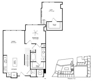 Williams Floor Plan at Berkshire Chapel Hill, Chapel Hill, 27514