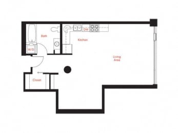 B-5 Floor Plan at Met Lofts, California