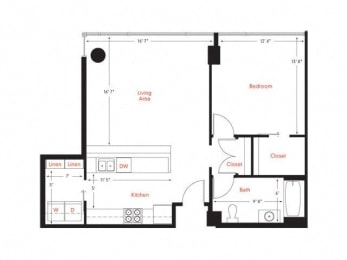 C-7 Floor Plan at Met Lofts, Los Angeles