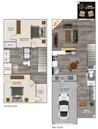  Floor Plan Townhome B