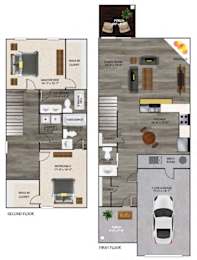  Floor Plan Townhome A